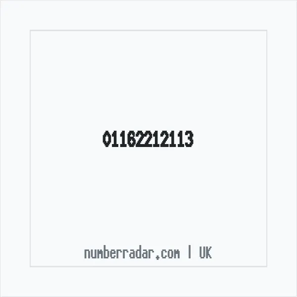 Reverse number check for +44 116 221 2113 — who called me?