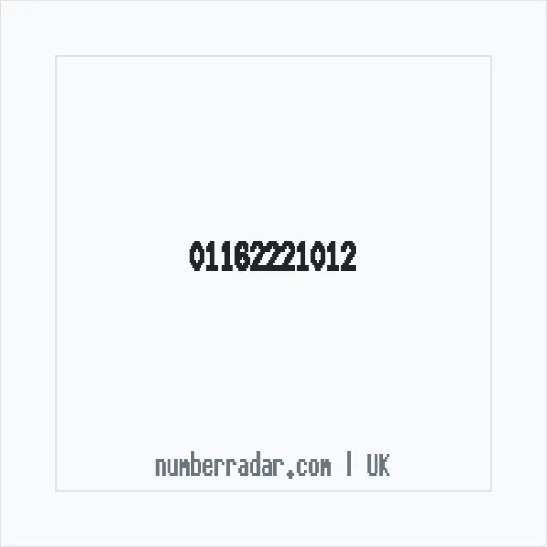 Reverse number check for +44 116 222 1012 — who called me?