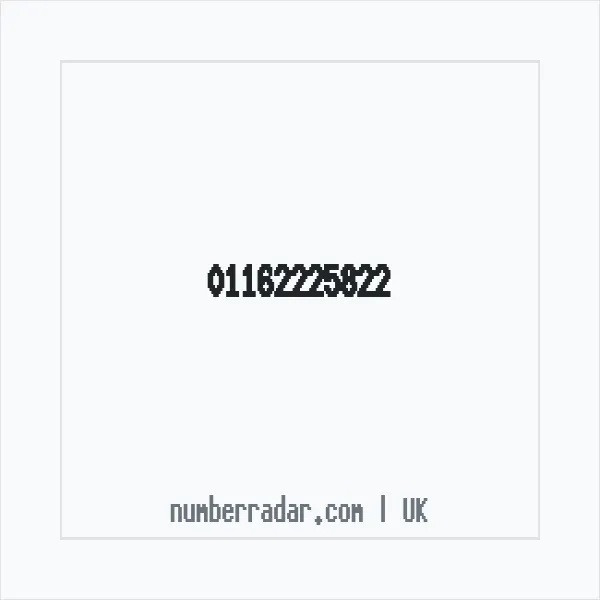 Reverse number check for +44 116 222 5822 — who called me?