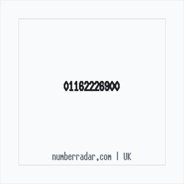 Reverse number check for +44 116 222 6900 — who called me?