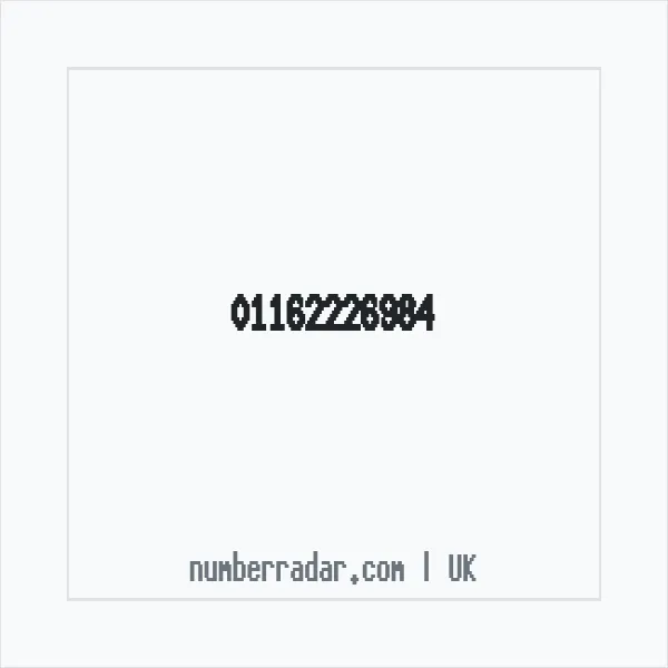 Reverse number check for +44 116 222 6984 — who called me?