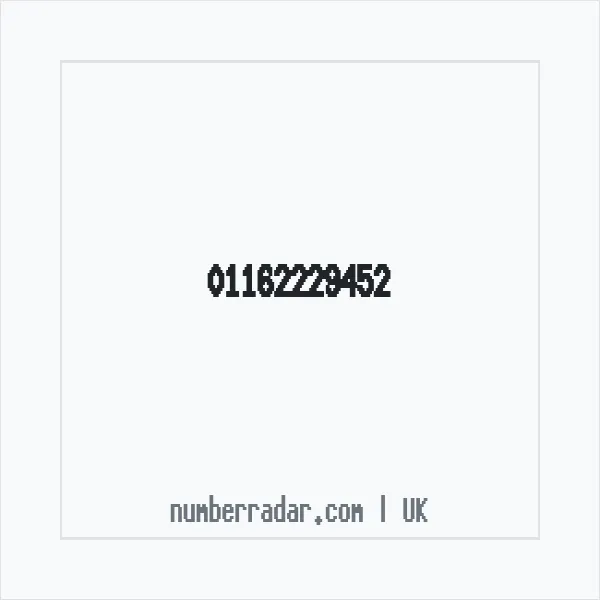 Reverse number check for +44 116 222 9452 — who called me?