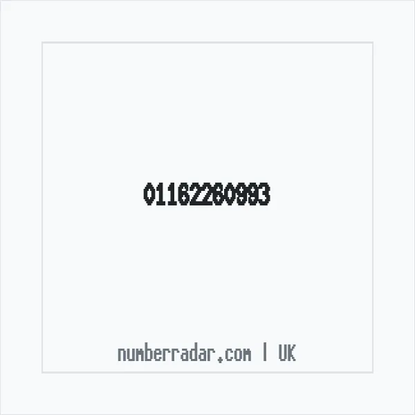 Reverse number check for +44 116 226 0993 — who called me?