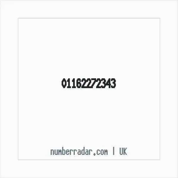 Reverse number check for +44 116 227 2343 — who called me?