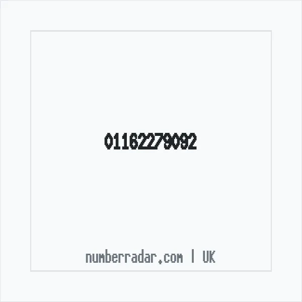Reverse number check for +44 116 227 9092 — who called me?