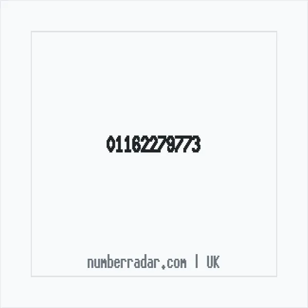 Reverse number check for +44 116 227 9773 — who called me?