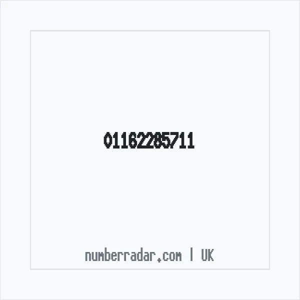 Reverse number check for +44 116 228 5711 — who called me?