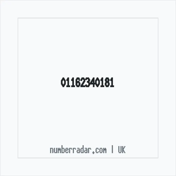 Reverse number check for +44 116 234 0181 — who called me?