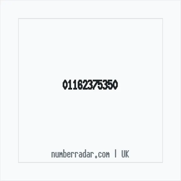 Reverse number check for +44 116 237 5350 — who called me?