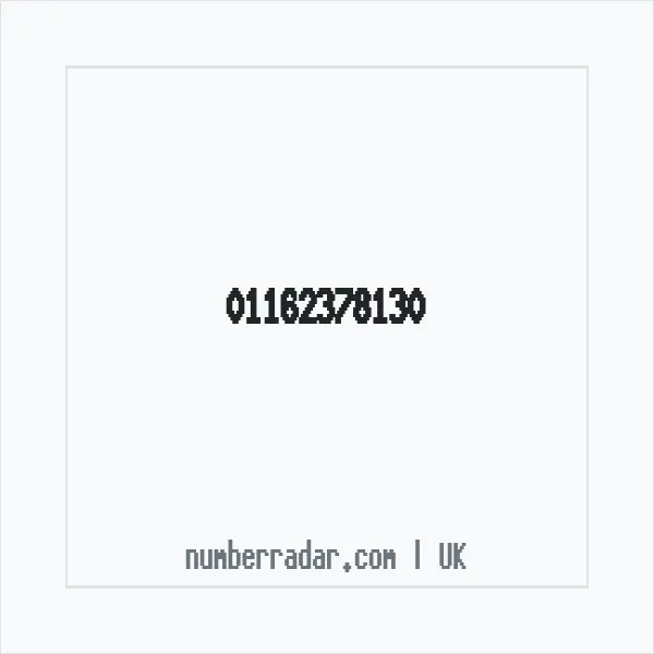 Reverse number check for +44 116 237 8130 — who called me?
