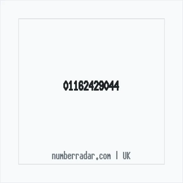 Reverse number check for +44 116 242 9044 — who called me?
