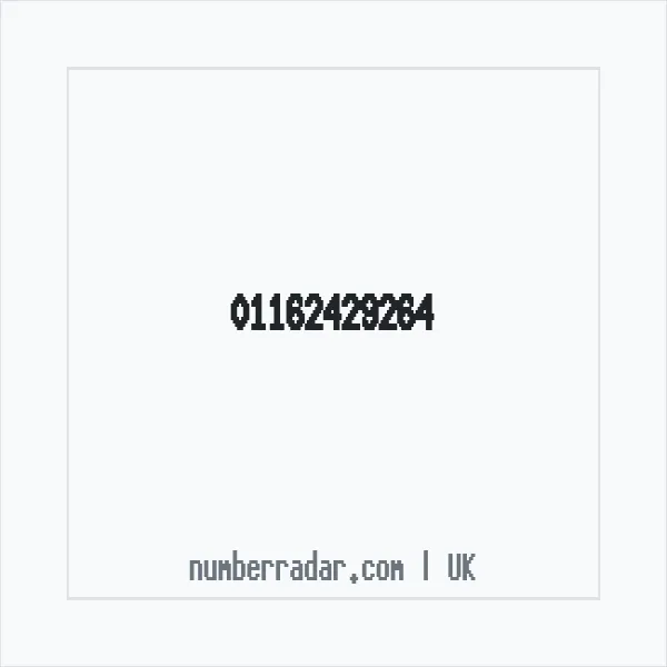 Reverse number check for +44 116 242 9264 — who called me?