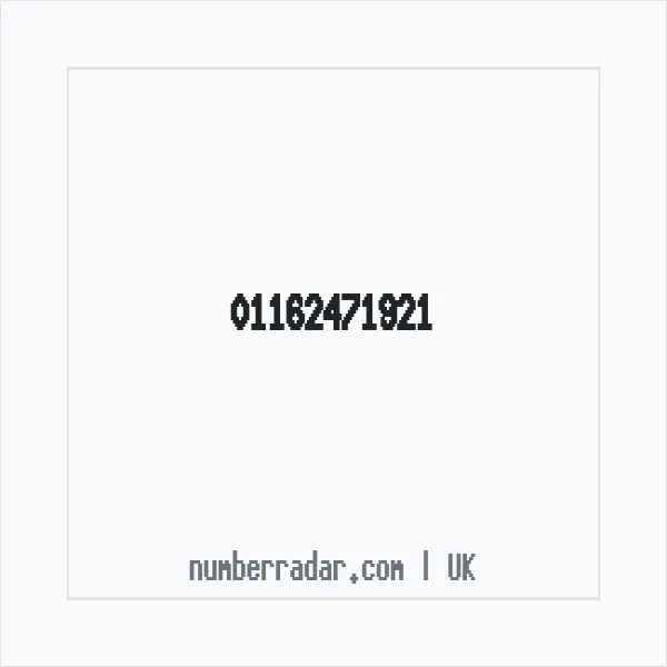 Reverse number check for +44 116 247 1921 — who called me?