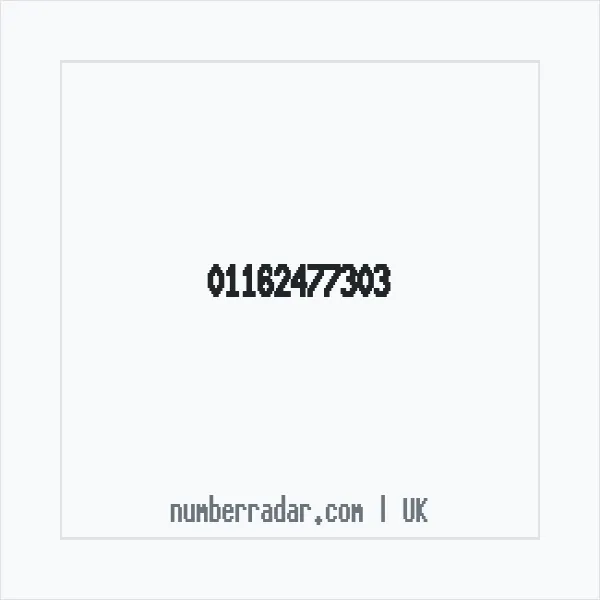 Reverse number check for +44 116 247 7303 — who called me?