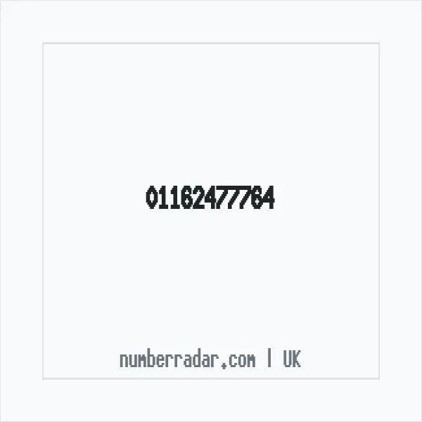 Reverse number check for +44 116 247 7764 — who called me?