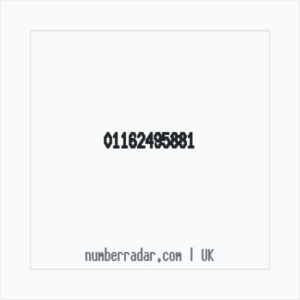 Reverse number check for +44 116 249 5881 — who called me?