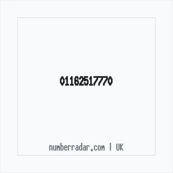 Reverse number check for +44 116 251 7770 — who called me?