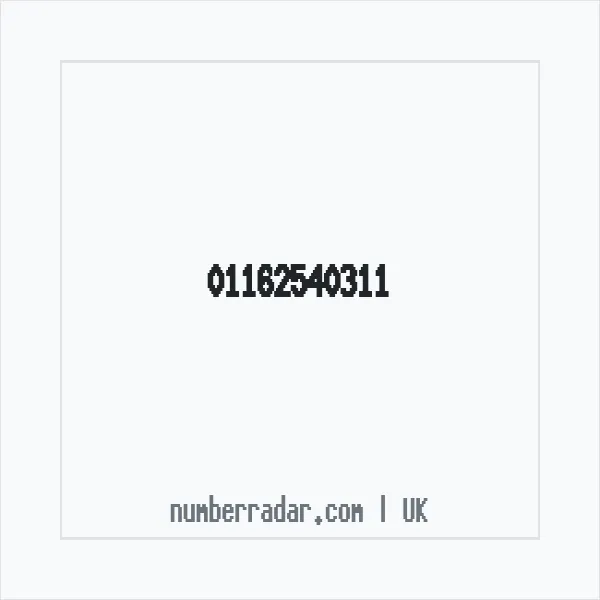 Reverse number check for +44 116 254 0311 — who called me?