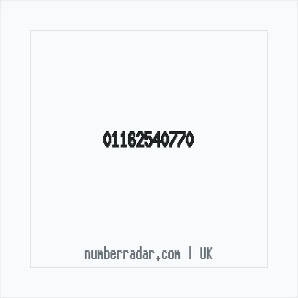 Reverse number check for +44 116 254 0770 — who called me?