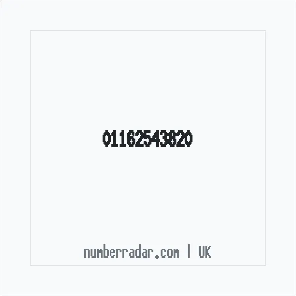 Reverse number check for +44 116 254 3820 — who called me?