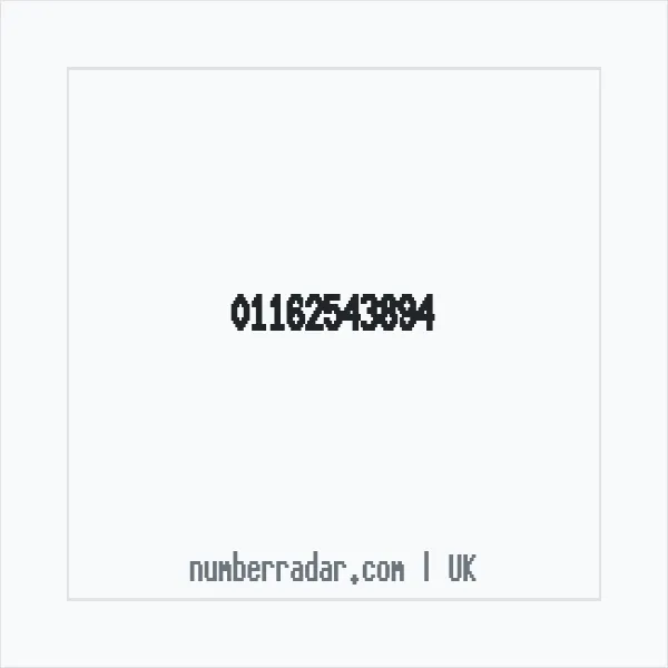 Reverse number check for +44 116 254 3894 — who called me?