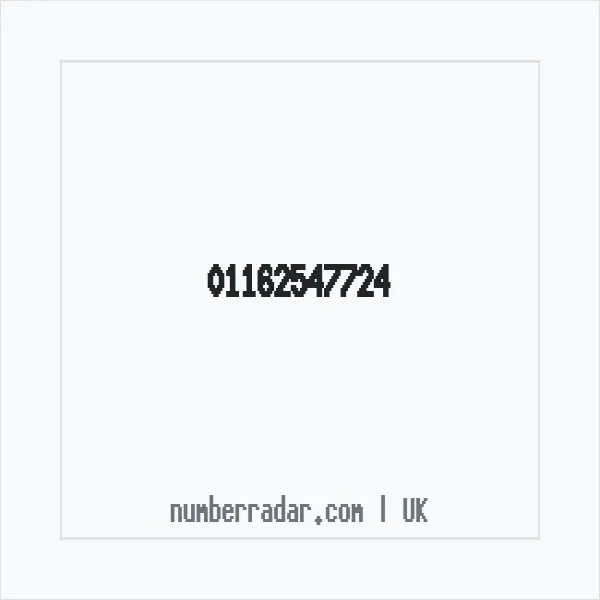 Reverse number check for +44 116 254 7724 — who called me?