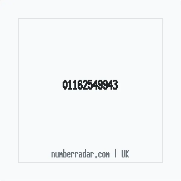 Reverse number check for +44 116 254 9943 — who called me?