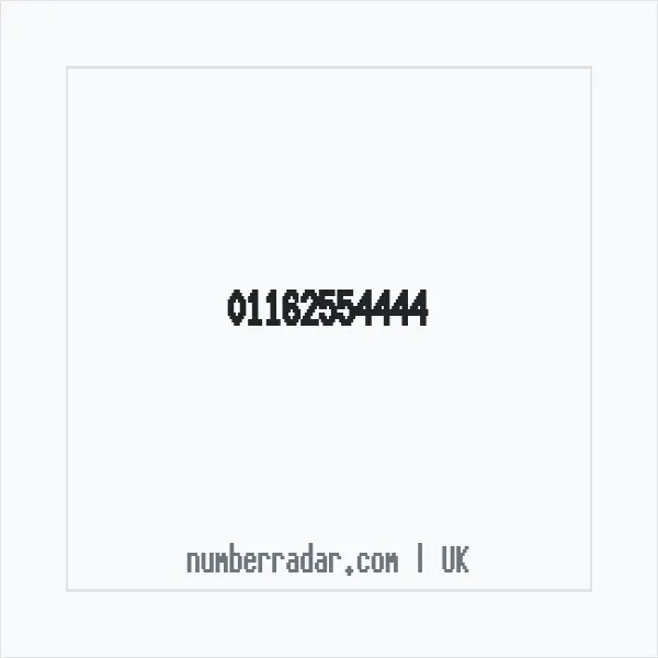 Reverse number check for +44 116 255 4444 — who called me?