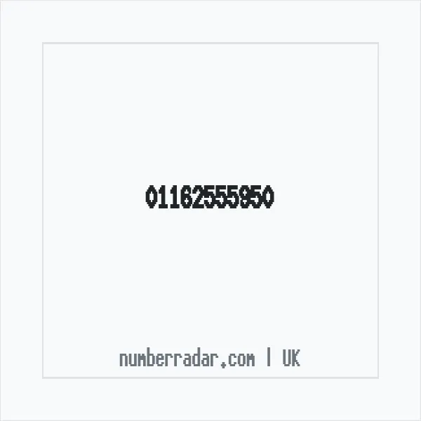Reverse number check for +44 116 255 5950 — who called me?