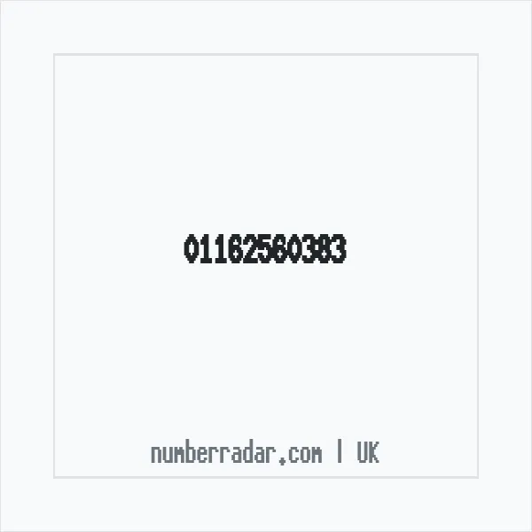 Reverse number check for +44 116 256 0383 — who called me?