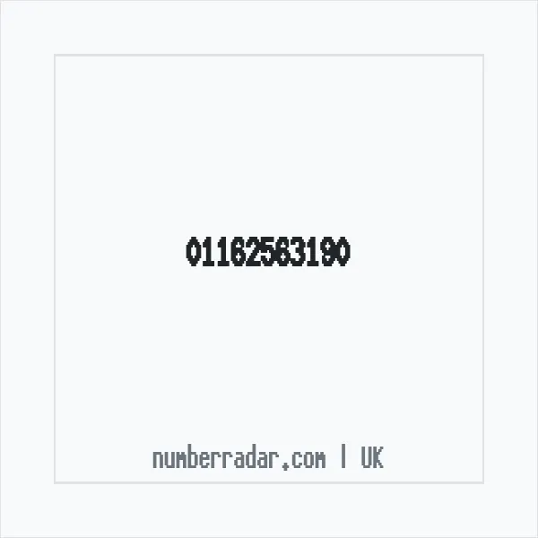 Reverse number check for +44 116 256 3190 — who called me?