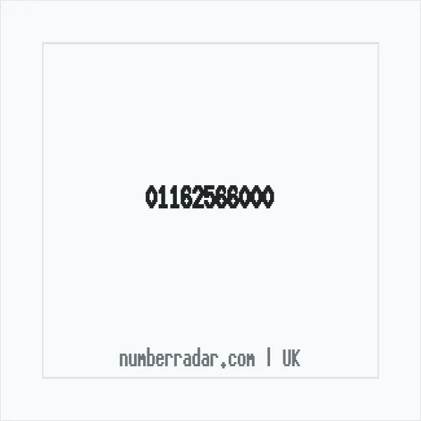 Reverse number check for +44 116 256 6000 — who called me?