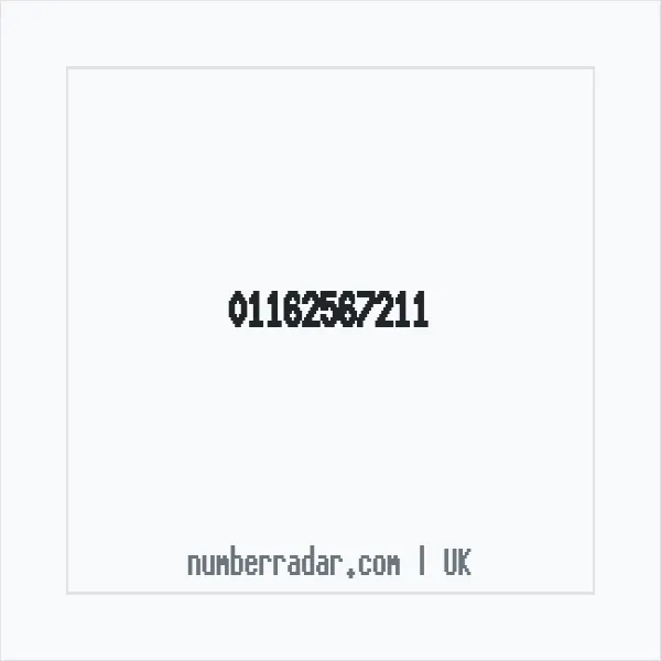 Reverse number check for +44 116 256 7211 — who called me?