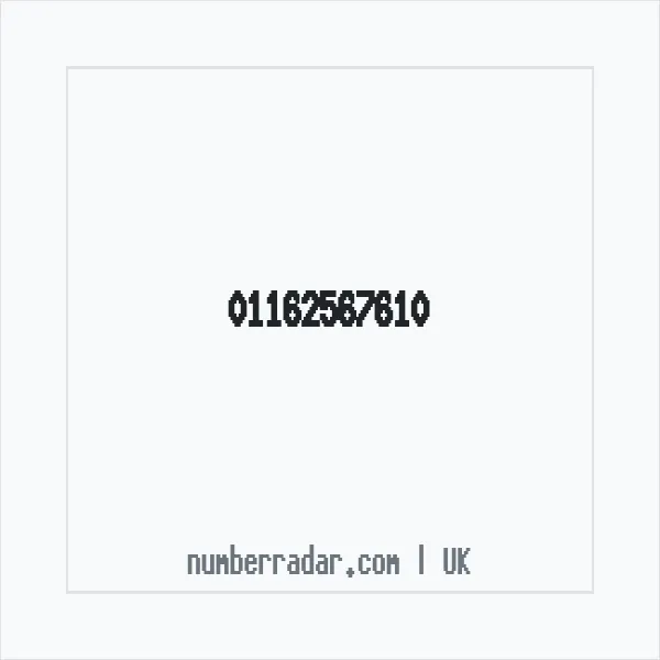 Reverse number check for +44 116 256 7610 — who called me?