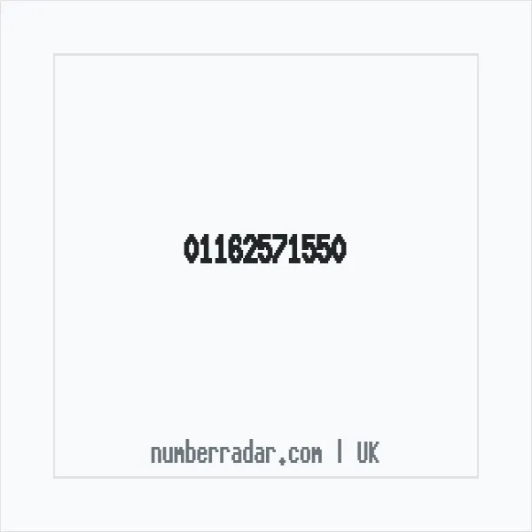 Reverse number check for +44 116 257 1550 — who called me?