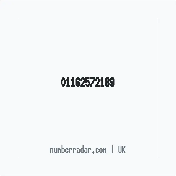 Reverse number check for +44 116 257 2189 — who called me?
