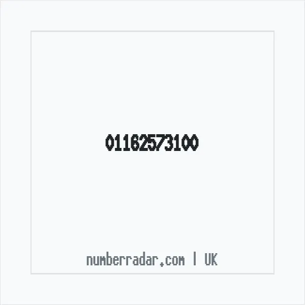 Reverse number check for +44 116 257 3100 — who called me?