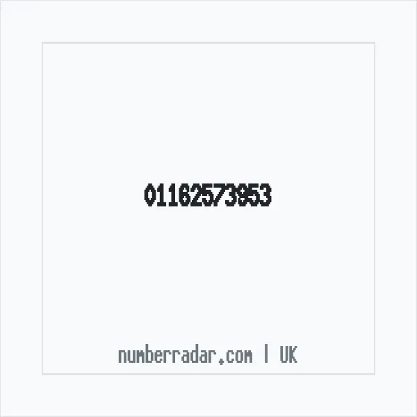 Reverse number check for +44 116 257 3953 — who called me?