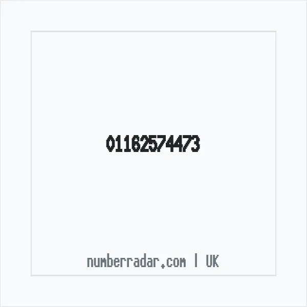 Reverse number check for +44 116 257 4473 — who called me?