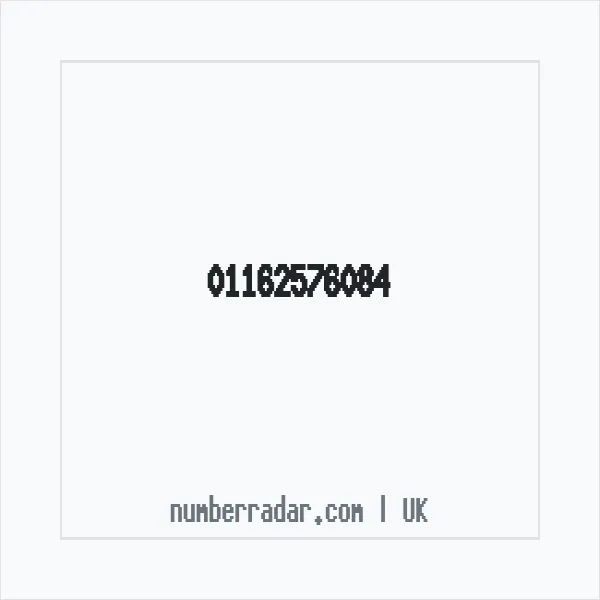 Reverse number check for +44 116 257 6084 — who called me?