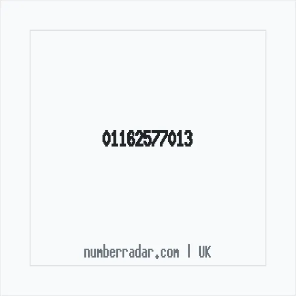Reverse number check for +44 116 257 7013 — who called me?
