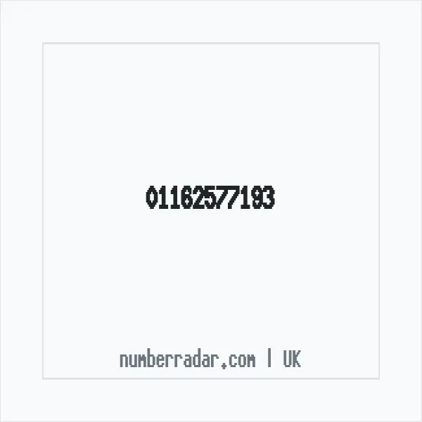 Reverse number check for +44 116 257 7193 — who called me?