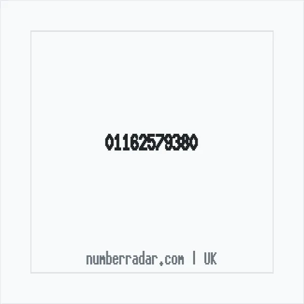 Reverse number check for +44 116 257 9380 — who called me?