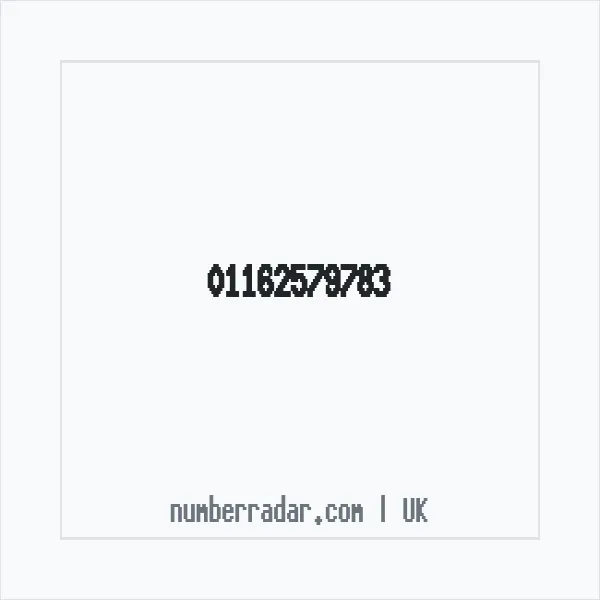 Reverse number check for +44 116 257 9783 — who called me?