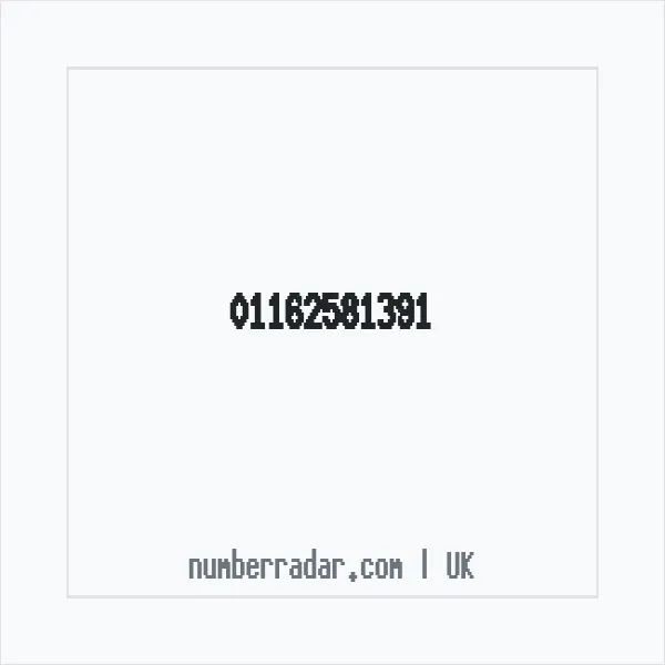 Reverse number check for +44 116 258 1391 — who called me?