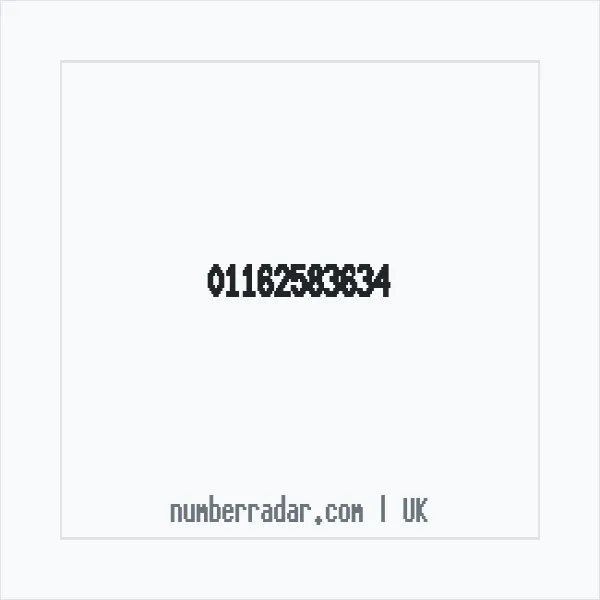 Reverse number check for +44 116 258 3634 — who called me?