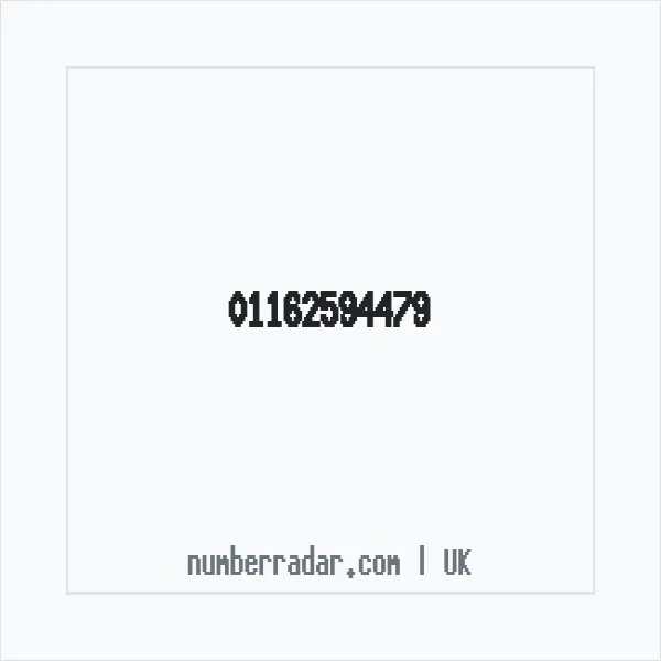 Reverse number check for +44 116 259 4479 — who called me?