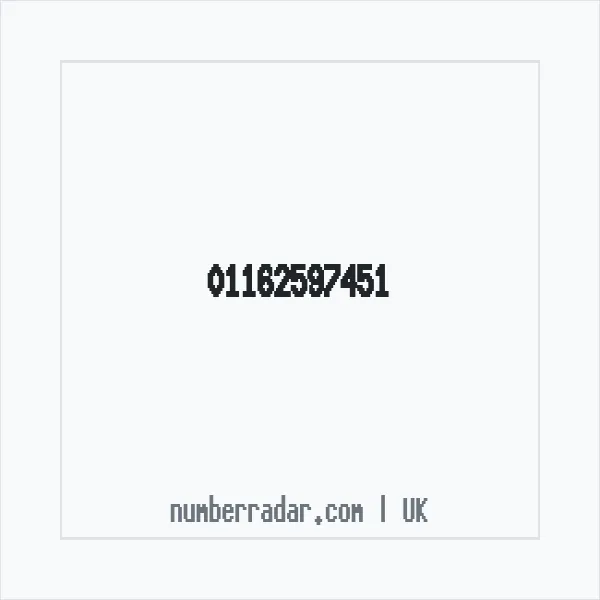 Reverse number check for +44 116 259 7451 — who called me?