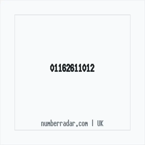 Reverse number check for +44 116 261 1012 — who called me?