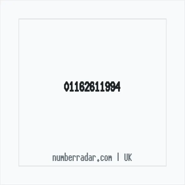 Reverse number check for +44 116 261 1994 — who called me?